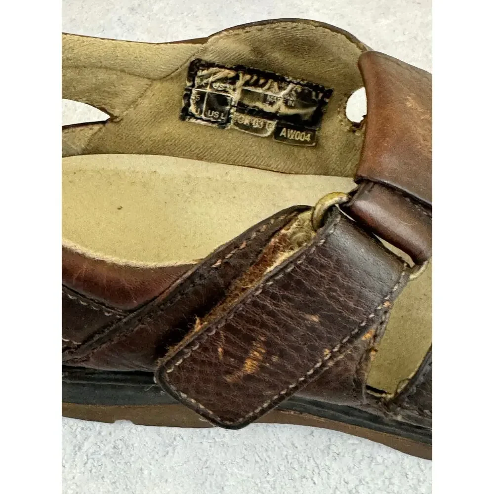Vintage Dr. Martens Brown Fishermans Sandals EUR Sz 45 US Mens Sz 11 Read